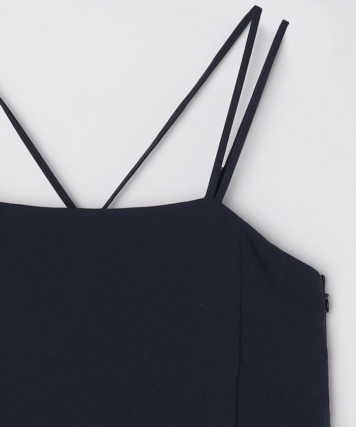 <接觸冷感/防紫外線>功能面料吊帶連衣裙