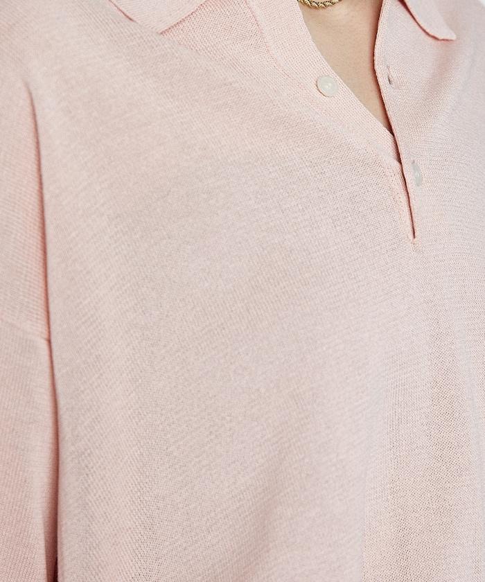 可水洗夏季針織polo衫/透明薄針織polo衫/可水洗針織