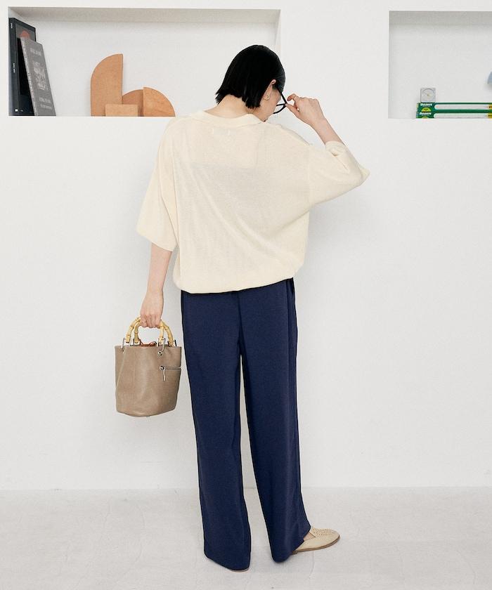 可水洗夏季針織polo衫/透明薄針織polo衫/可水洗針織