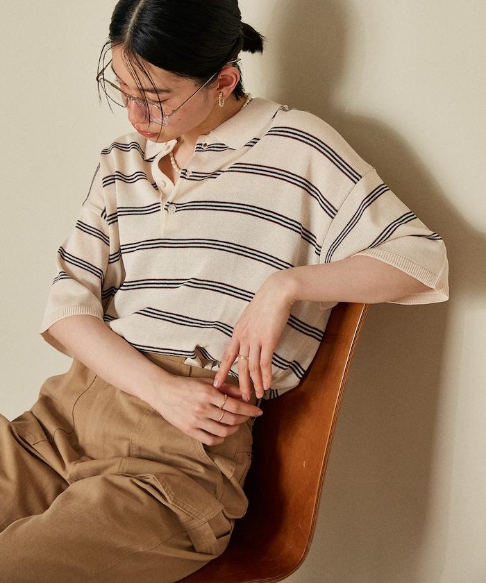 可水洗夏季針織polo衫/透明薄針織polo衫/可水洗針織