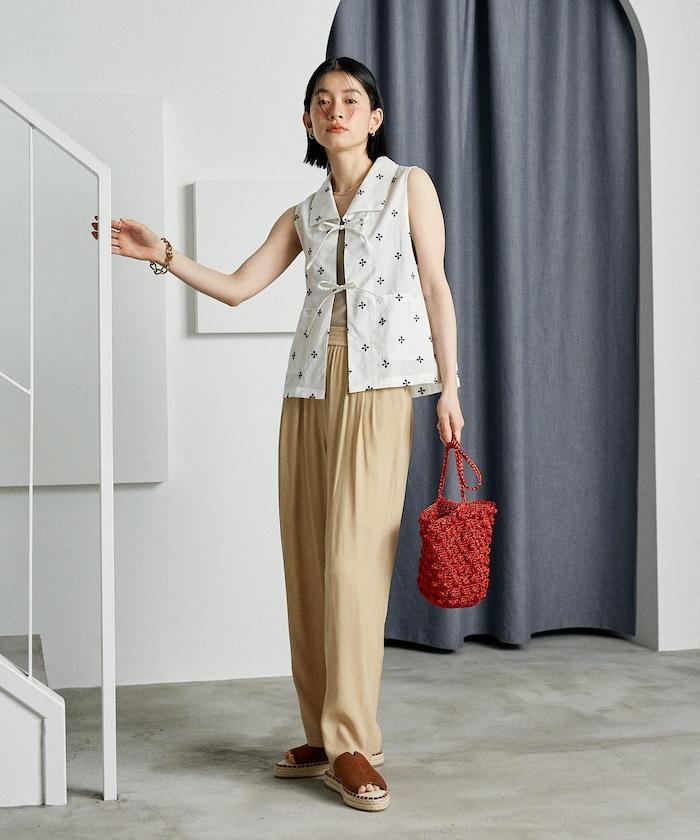 顏色喬策松紗褲/舒適褲