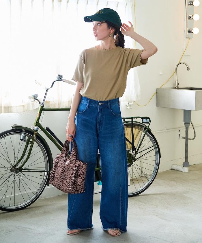 薄荷色親膚舒適圓領短袖T恤