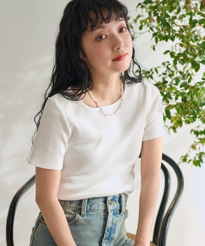 芭蕾領 隨機條紋T恤