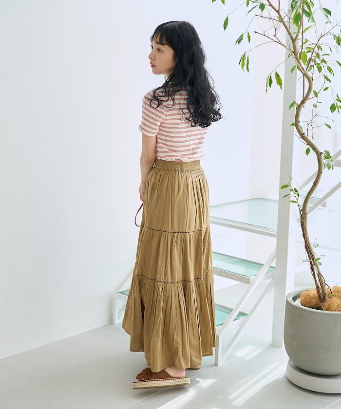 芭蕾領 隨機條紋T恤