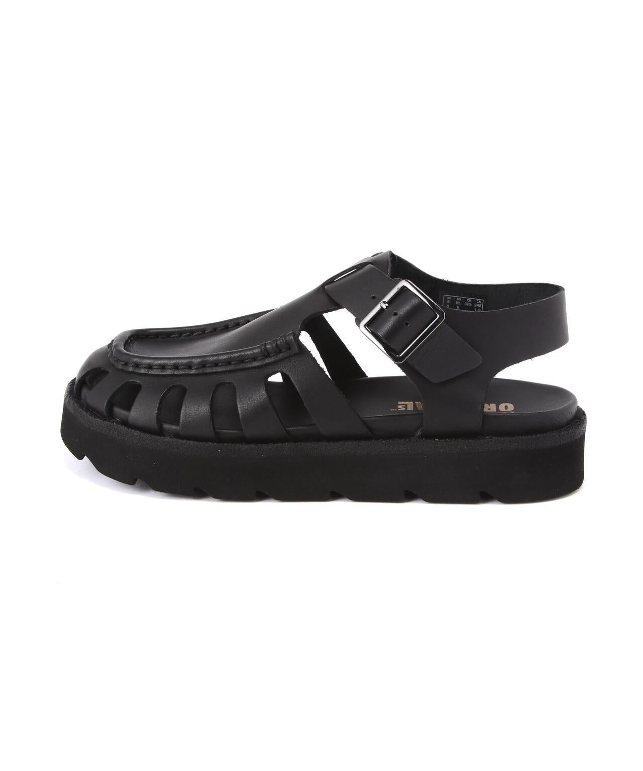 CLARKS/Clarks Meare Buckle 女士馬爾巴克爾(黑色皮革)