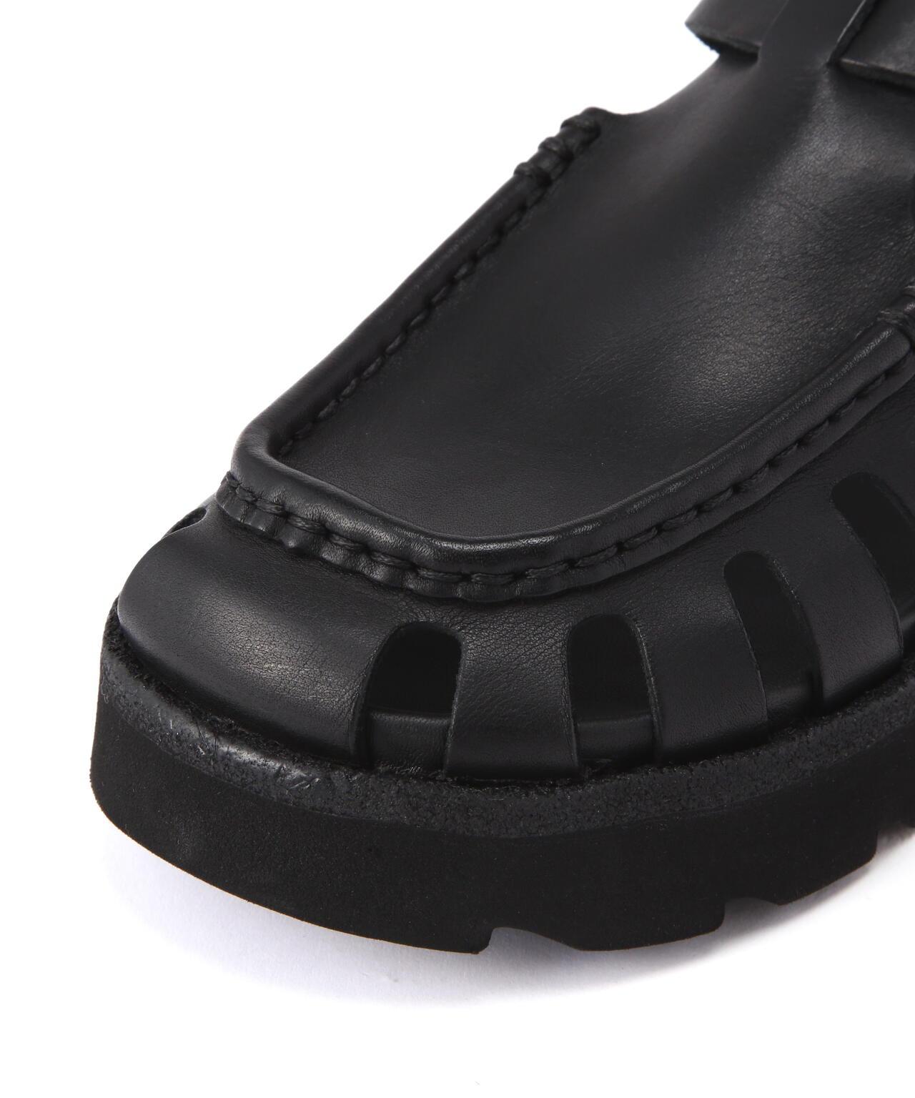 CLARKS/Clarks Meare Buckle 女士馬爾巴克爾(黑色皮革)