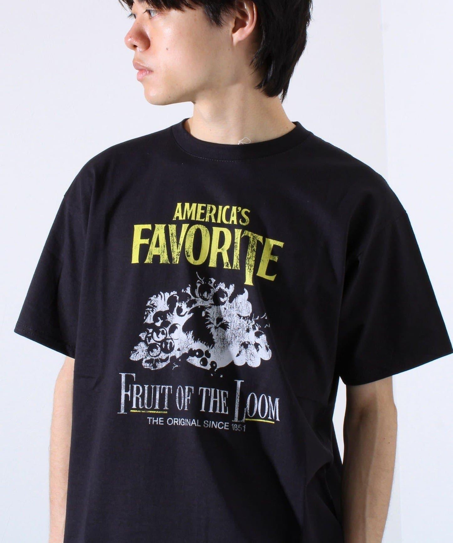 【FRUIT OF THE LOOM】印花T恤 前胸印花