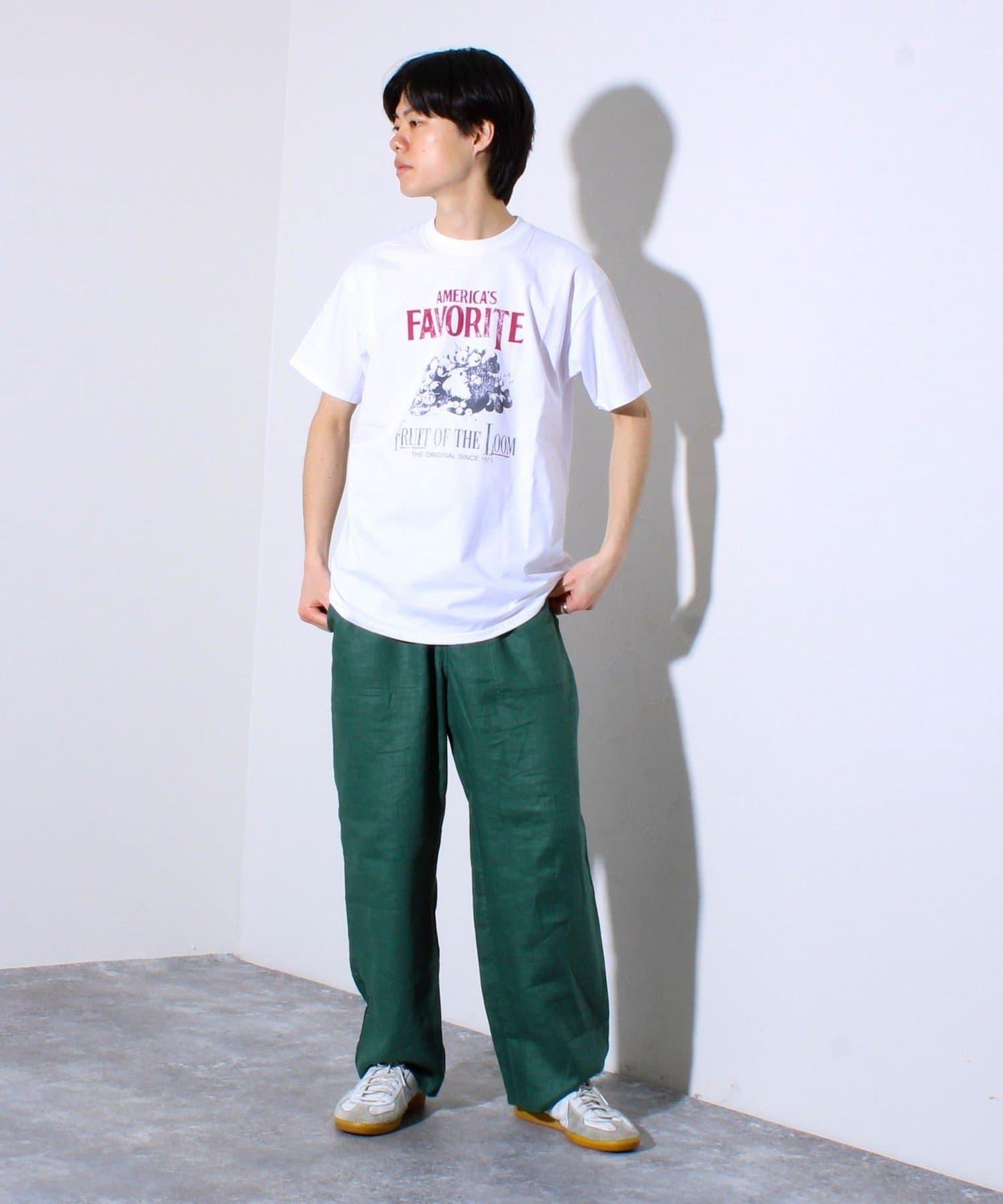 【FRUIT OF THE LOOM】印花T恤 前胸印花