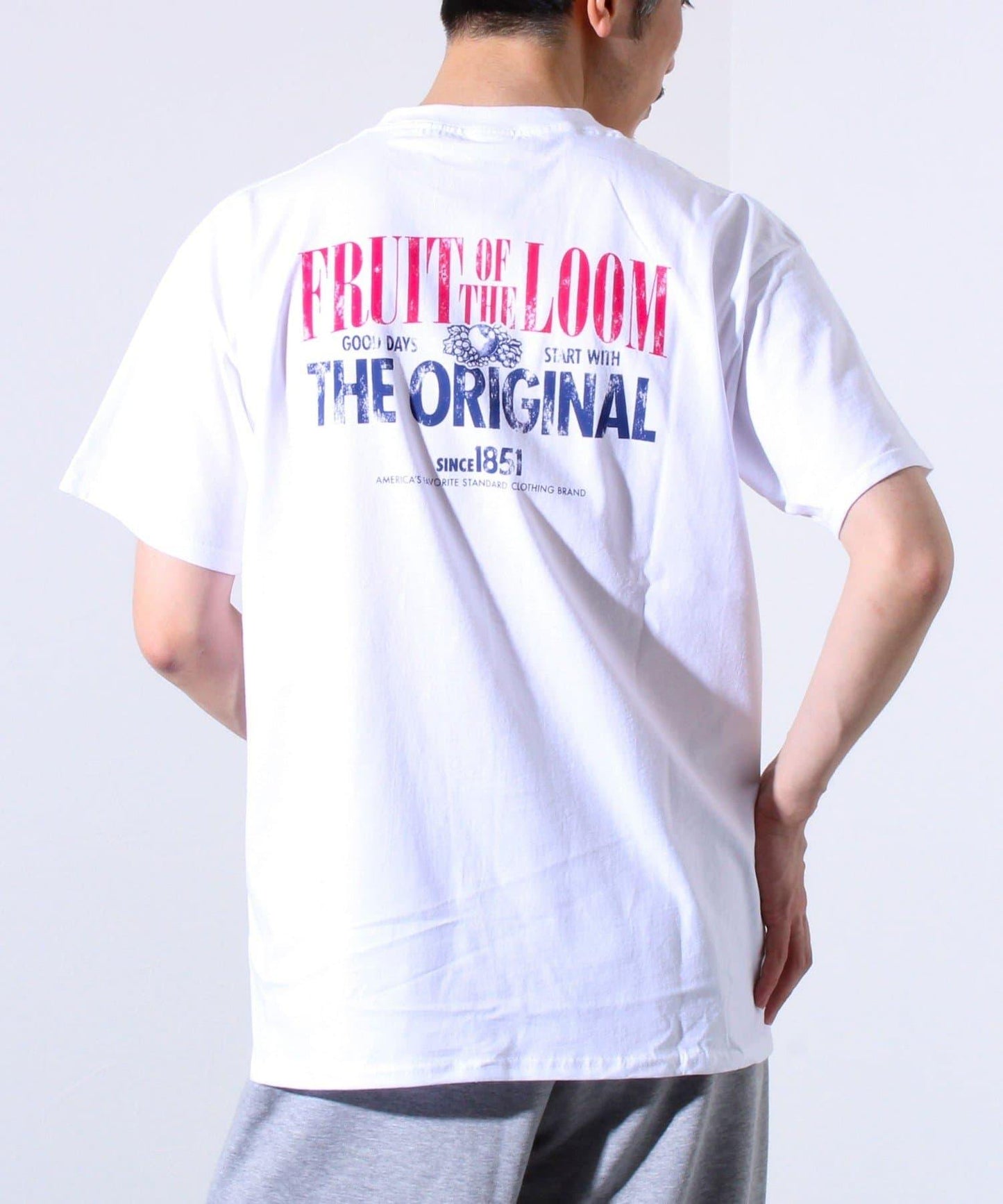 【FRUIT OF THE LOOM】印花T恤 背面印花