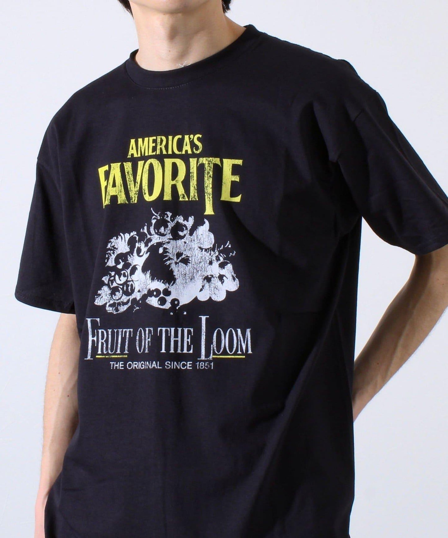 【FRUIT OF THE LOOM】印花T恤 前胸印花