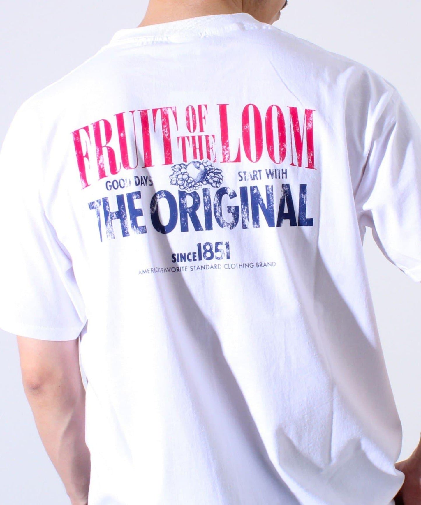 【FRUIT OF THE LOOM】印花T恤 背面印花