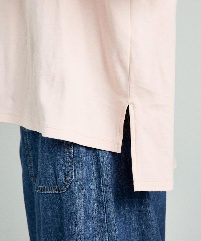 2way 平滑logo T恤/單肩印花T恤