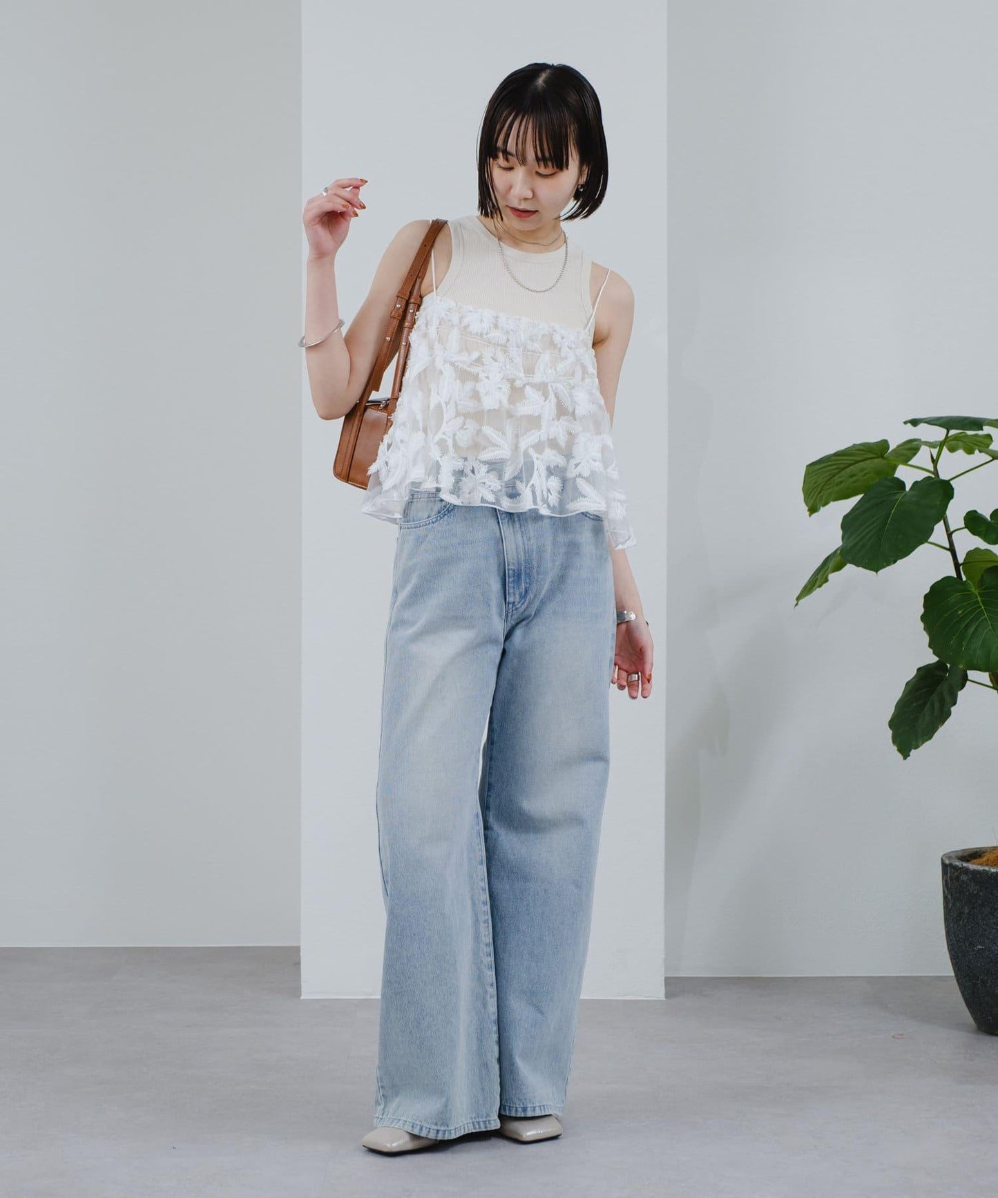 透明蕾絲背心