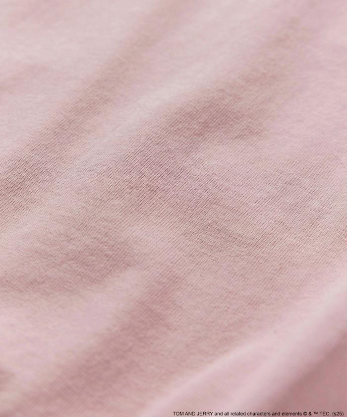 TOM&JERRY / 《貓和老鼠》 聯名 大尺寸 印花背面 圓領 T恤 【限定推出】