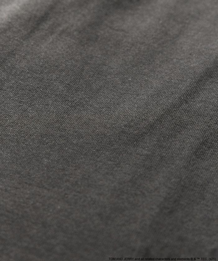 TOM&JERRY / 《貓和老鼠》 聯名 大尺寸 印花背面 圓領 T恤 【限定推出】