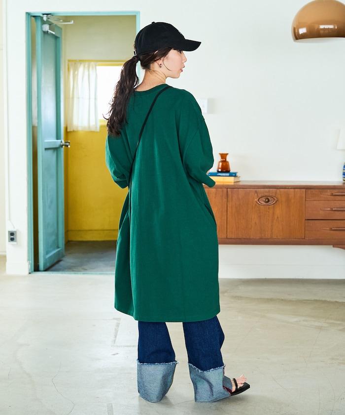 大尺寸T恤短袖迷你連衣裙