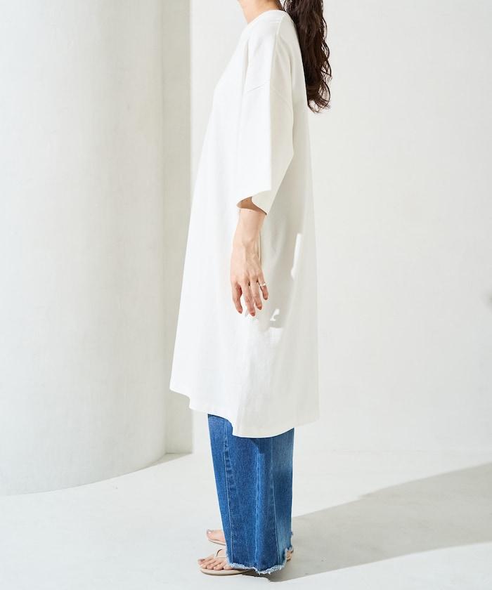 大尺寸T恤短袖迷你連衣裙