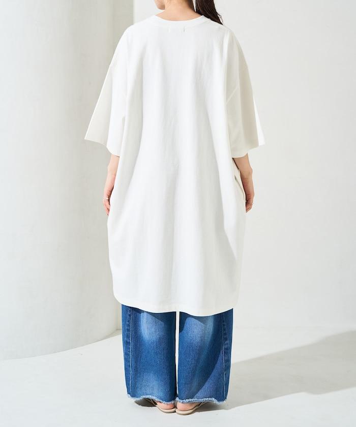 大尺寸T恤短袖迷你連衣裙