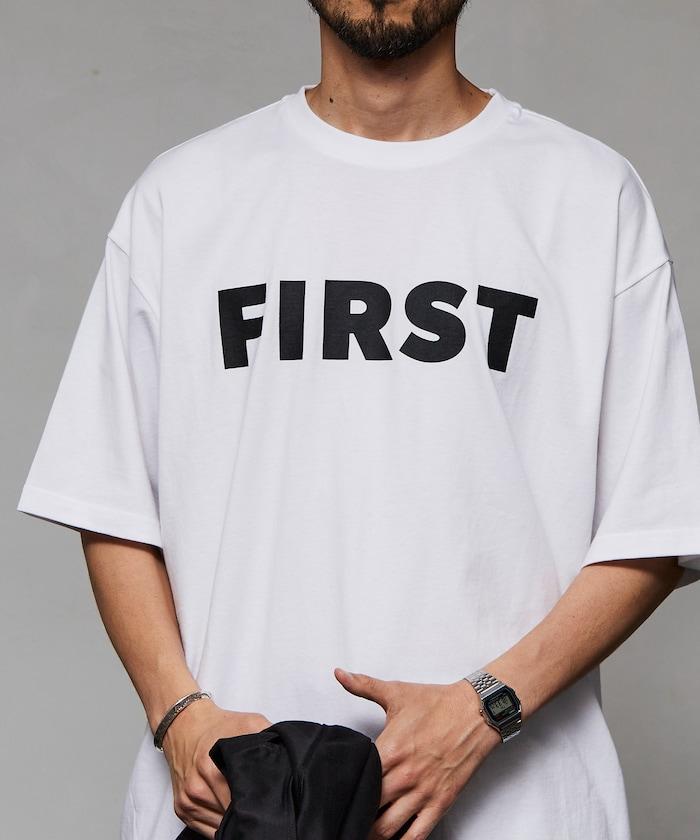 6盎司 前面標誌印花 圓領T恤 / 印花T恤 FIRST