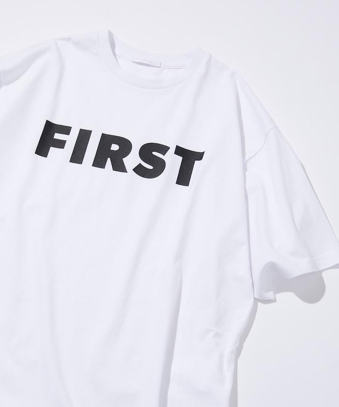 6盎司 前面標誌印花 圓領T恤 / 印花T恤 FIRST