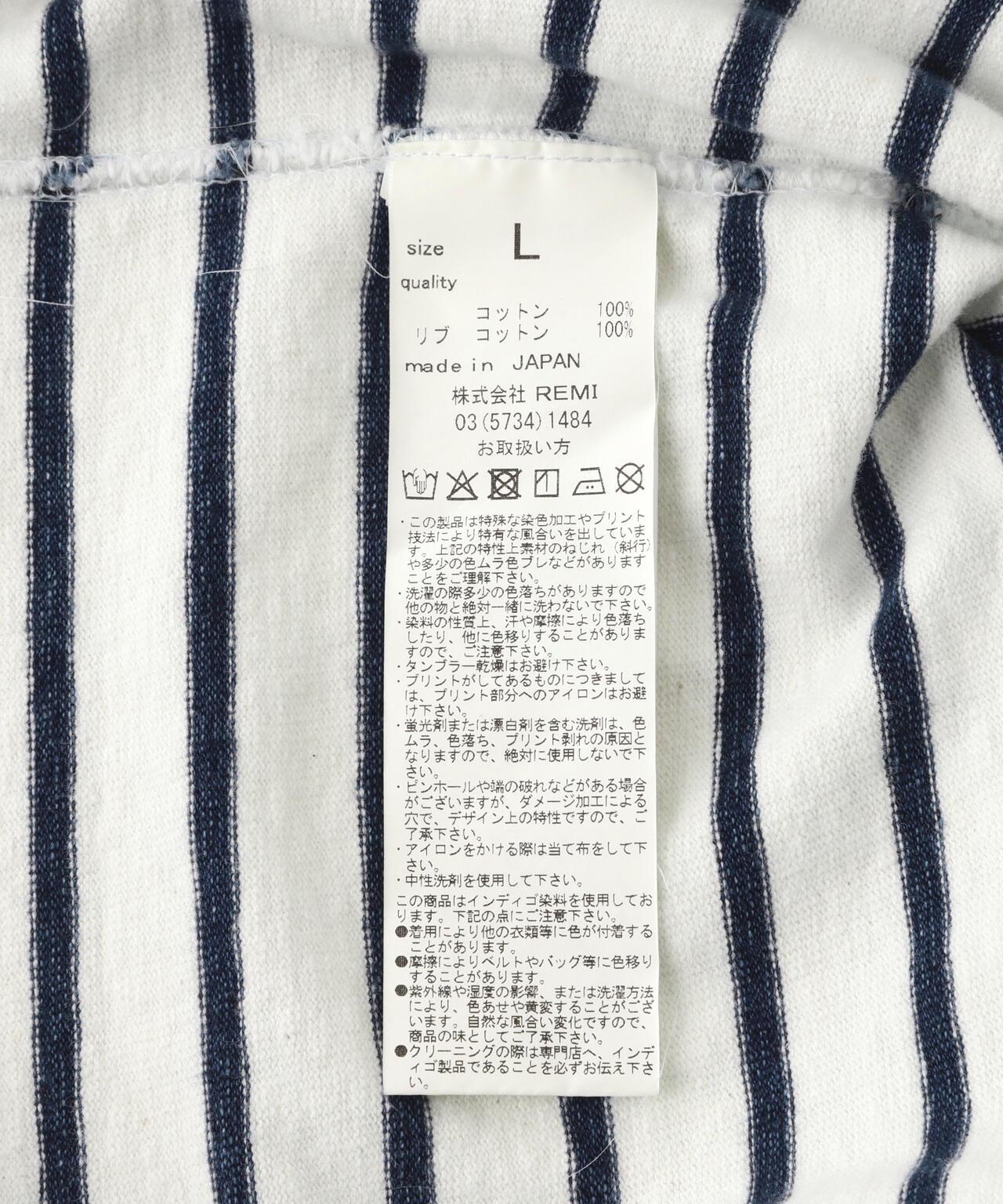 REMI RELIEF INDIGO條紋長袖T恤(美國海軍)