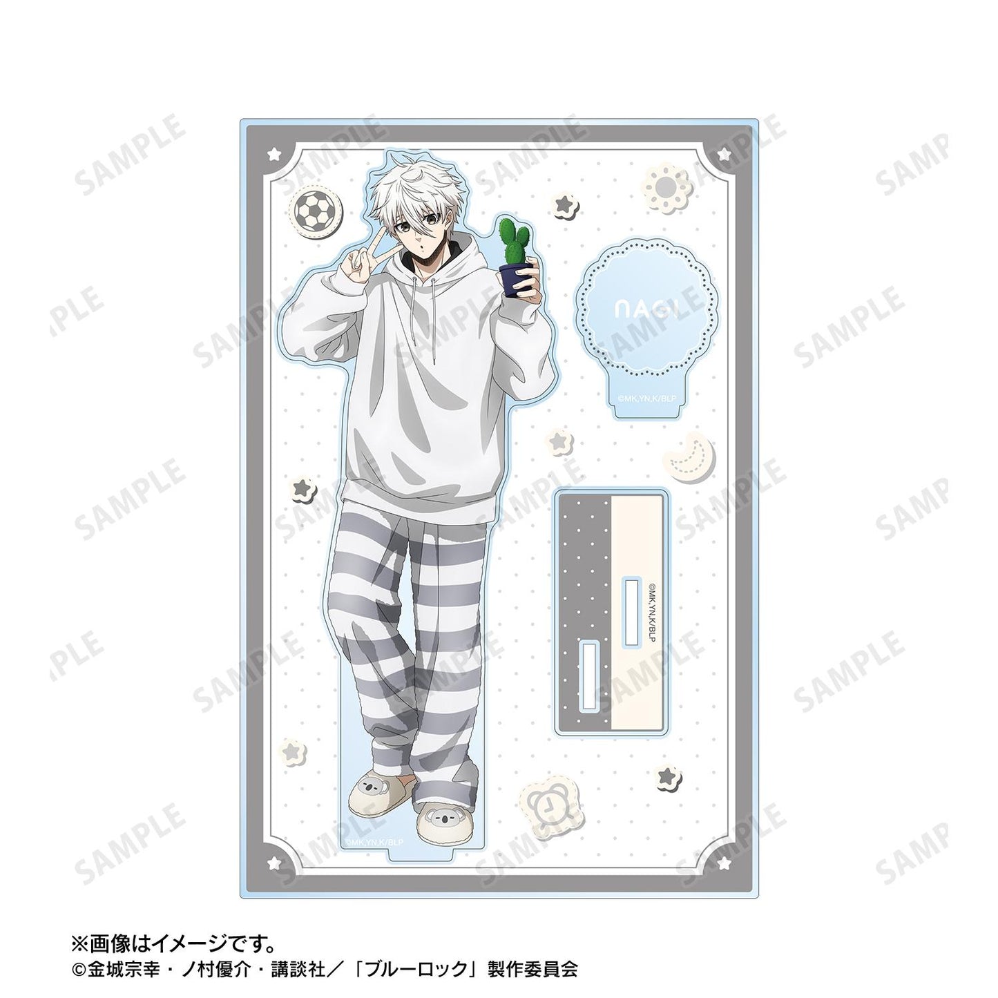 《藍色監獄》_描き下ろし 凪 誠士郎 早晨日常ver. 帶零件的大號亞克力立牌