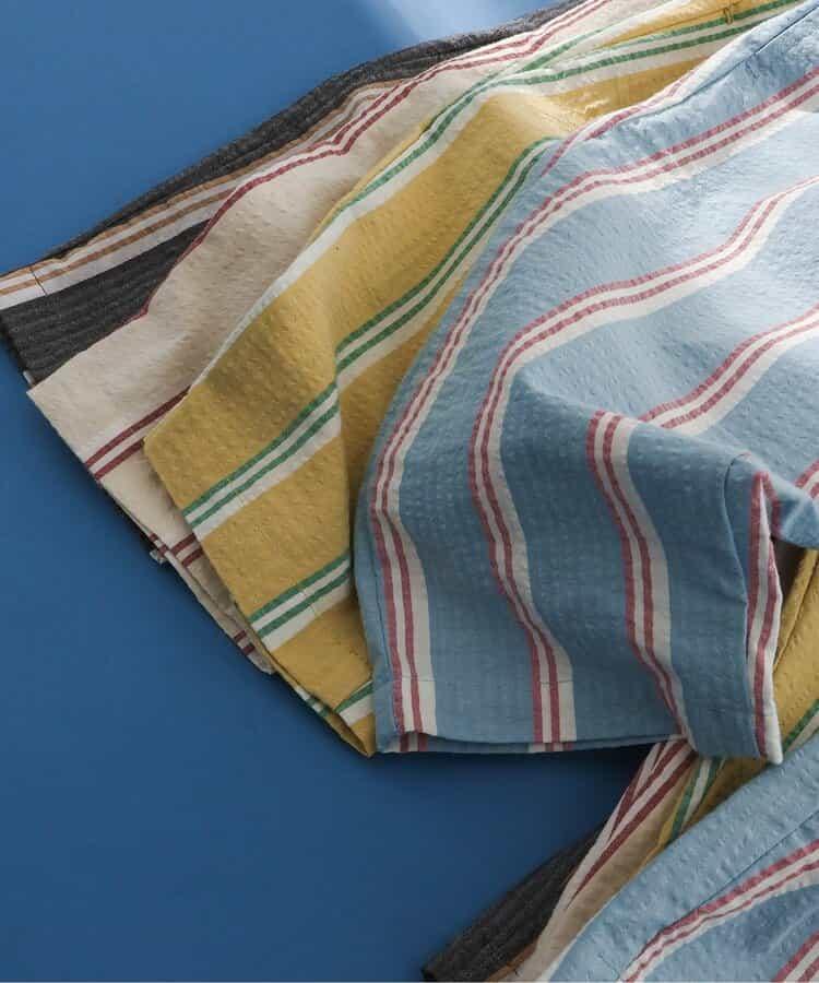 先染條紋褲 8分褲