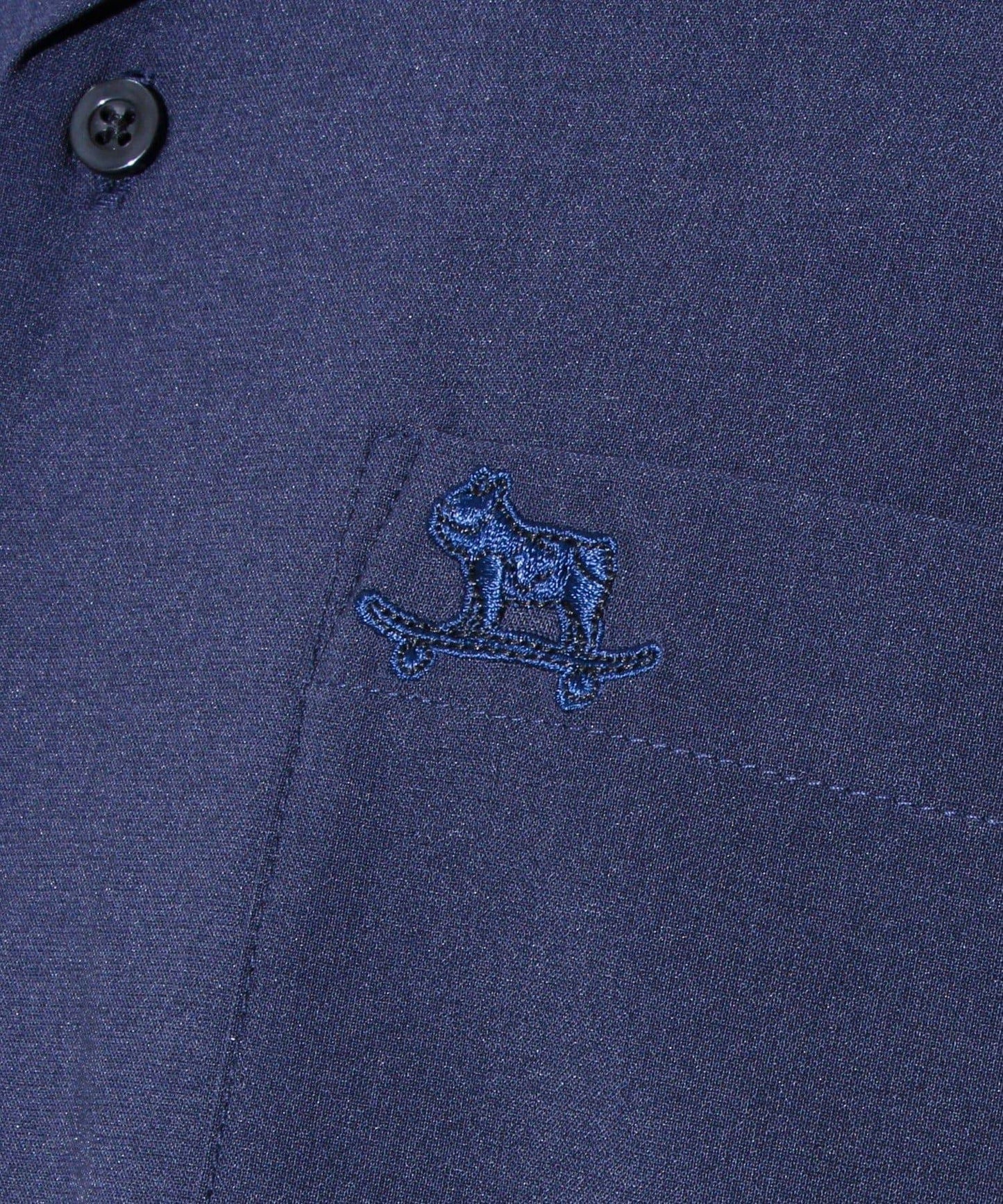 【GLOSTER】法國鬥牛犬刺繡 COOLMAX 開領襯衫