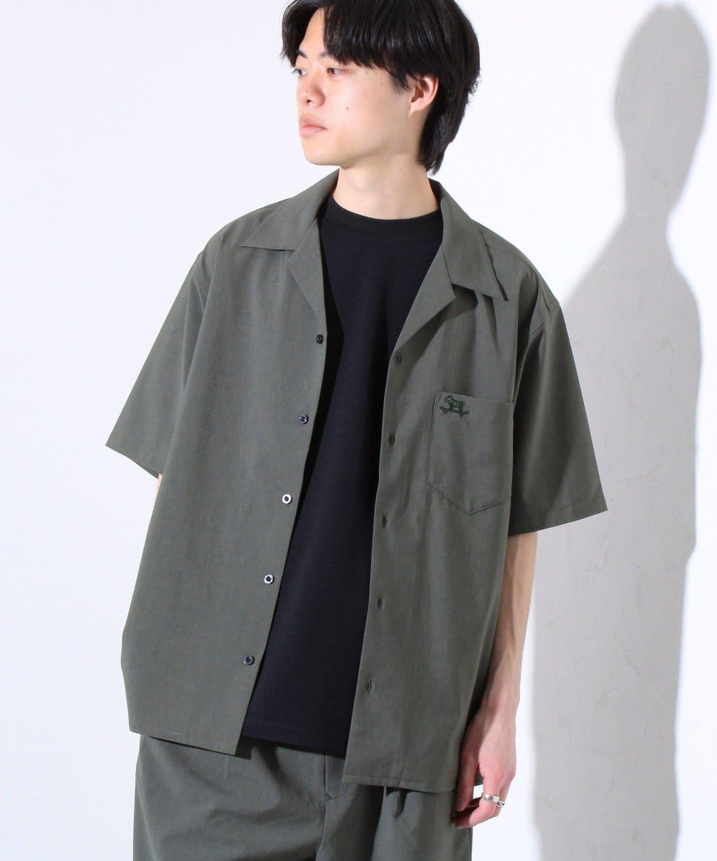 【GLOSTER】法國鬥牛犬刺繡 COOLMAX 開領襯衫