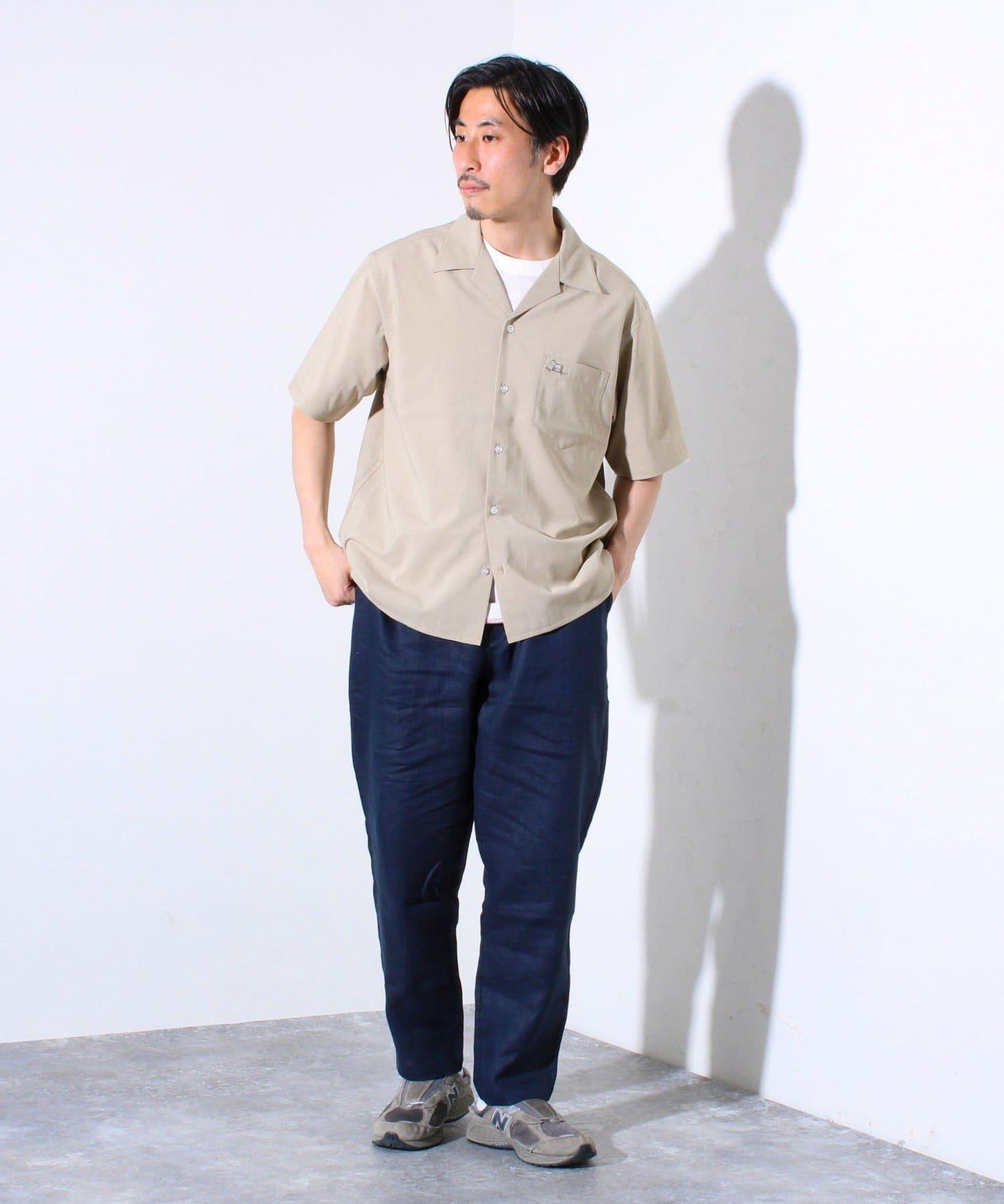【GLOSTER】法國鬥牛犬刺繡 COOLMAX 開領襯衫