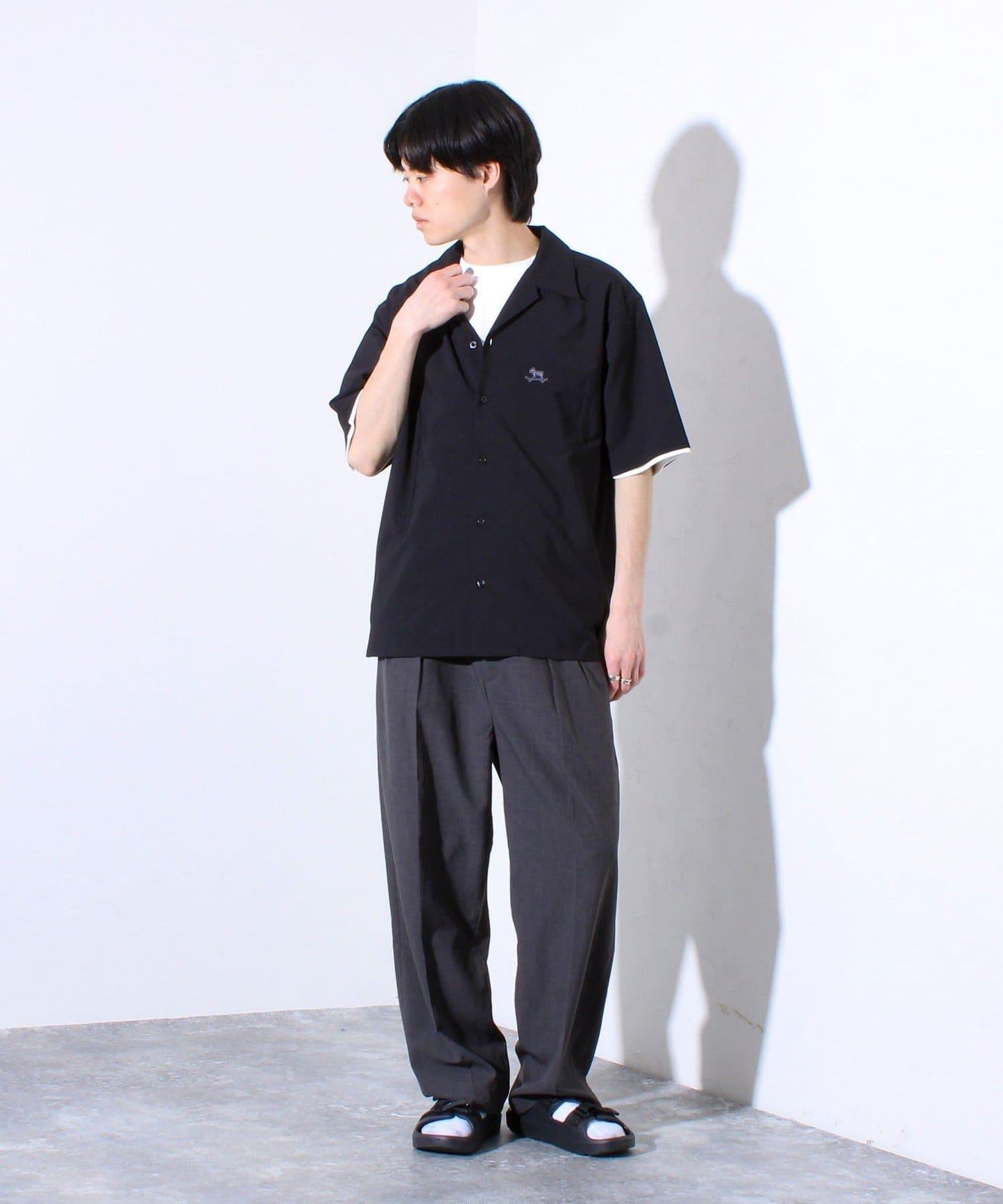 【GLOSTER】法國鬥牛犬刺繡 COOLMAX 開領襯衫