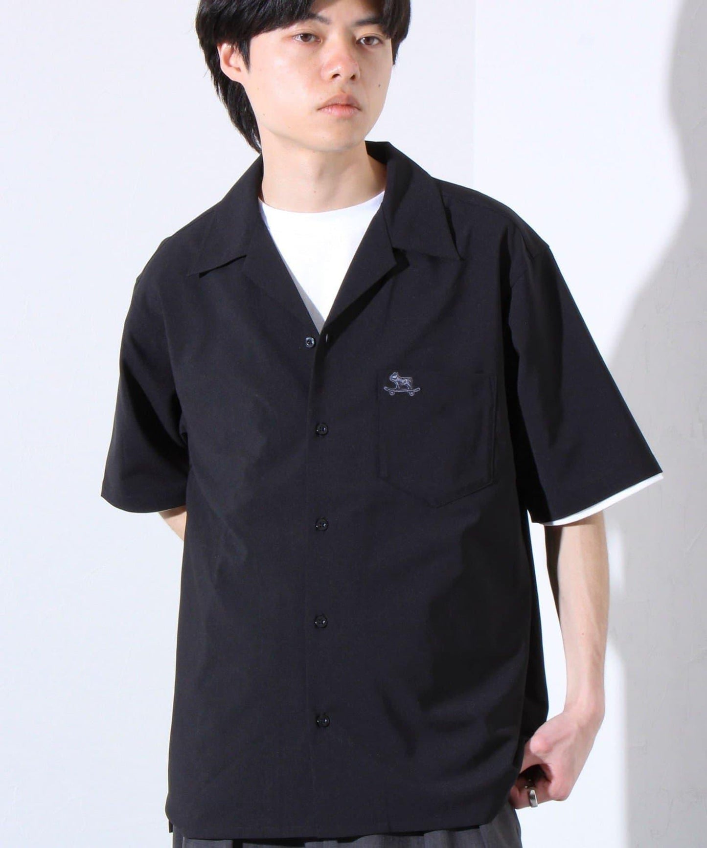 【GLOSTER】法國鬥牛犬刺繡 COOLMAX 開領襯衫