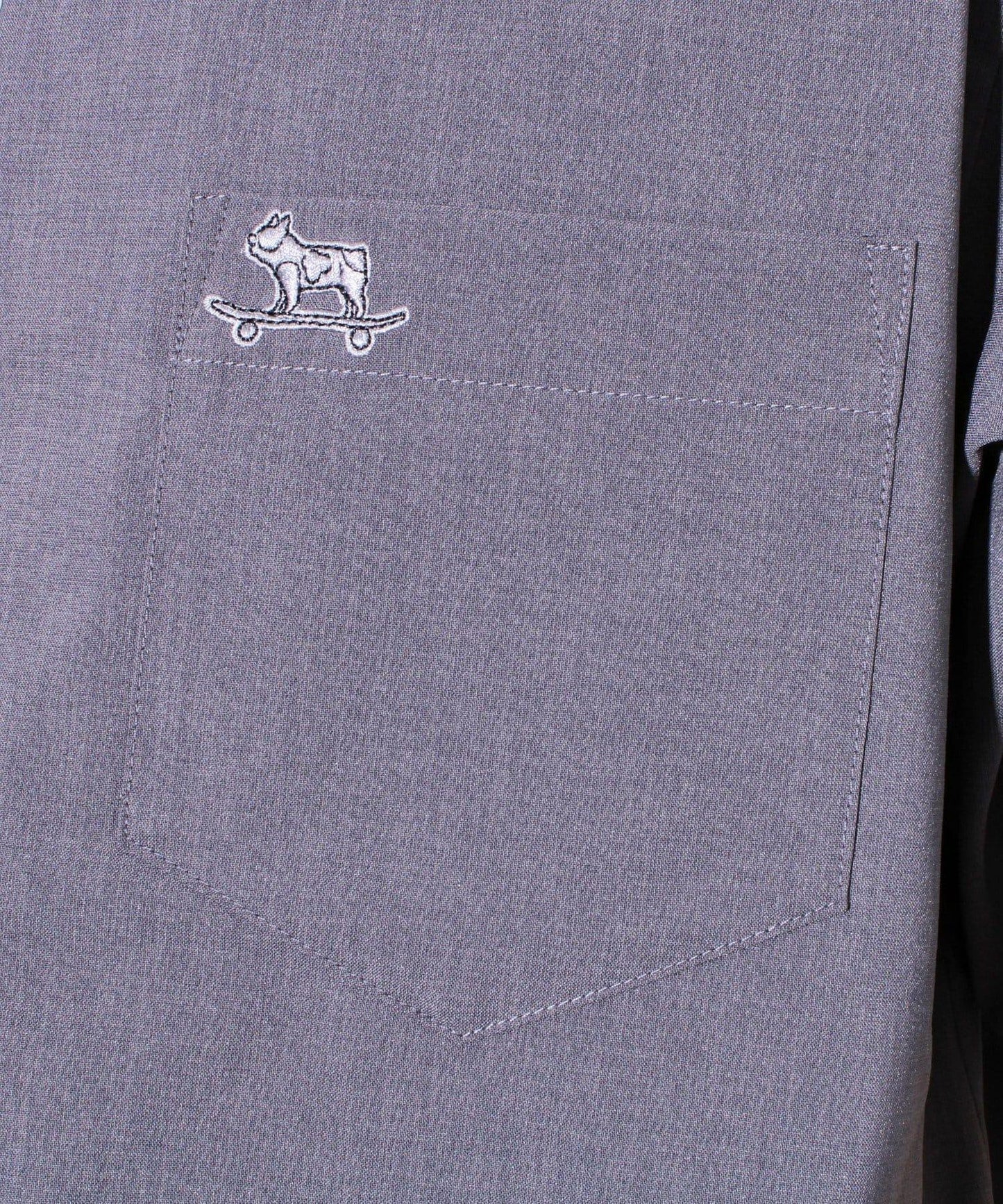 【GLOSTER】法國鬥牛犬刺繡 COOLMAX 開領襯衫