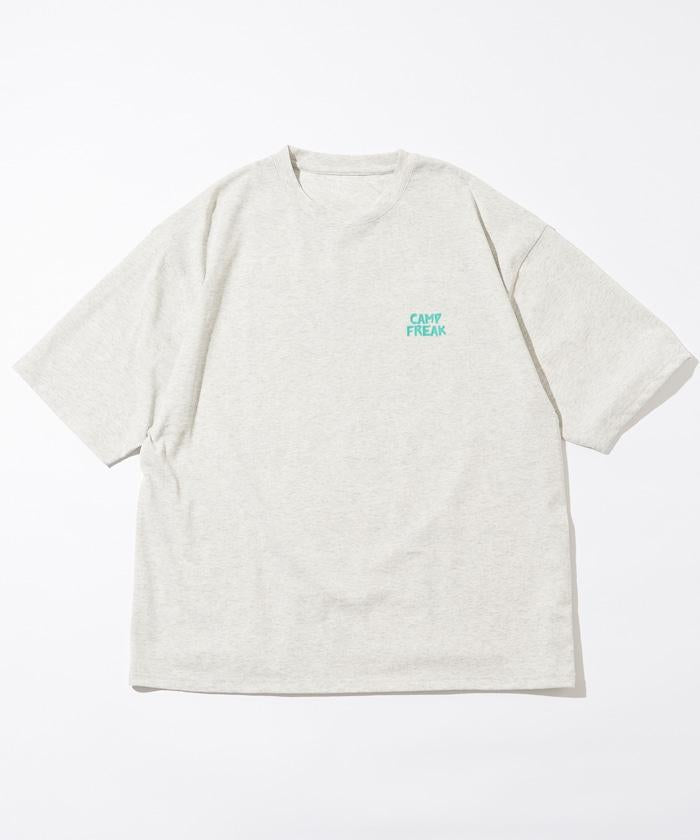 舒適版後背印花圓領T恤 / 野營男士