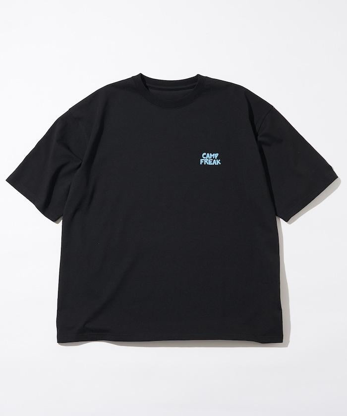 舒適版後背印花圓領T恤 / 野營男士