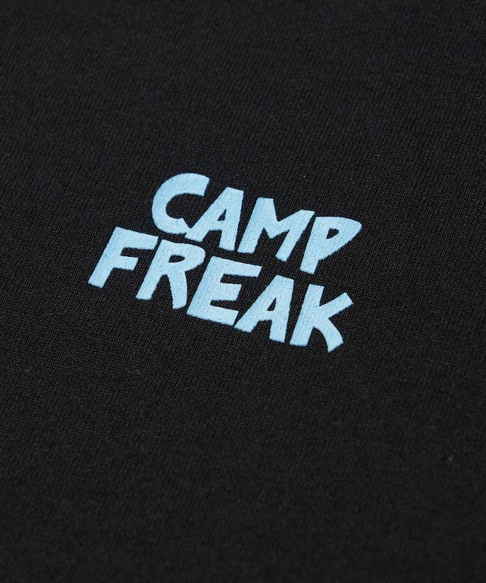 舒適版後背印花圓領T恤 / 野營男士