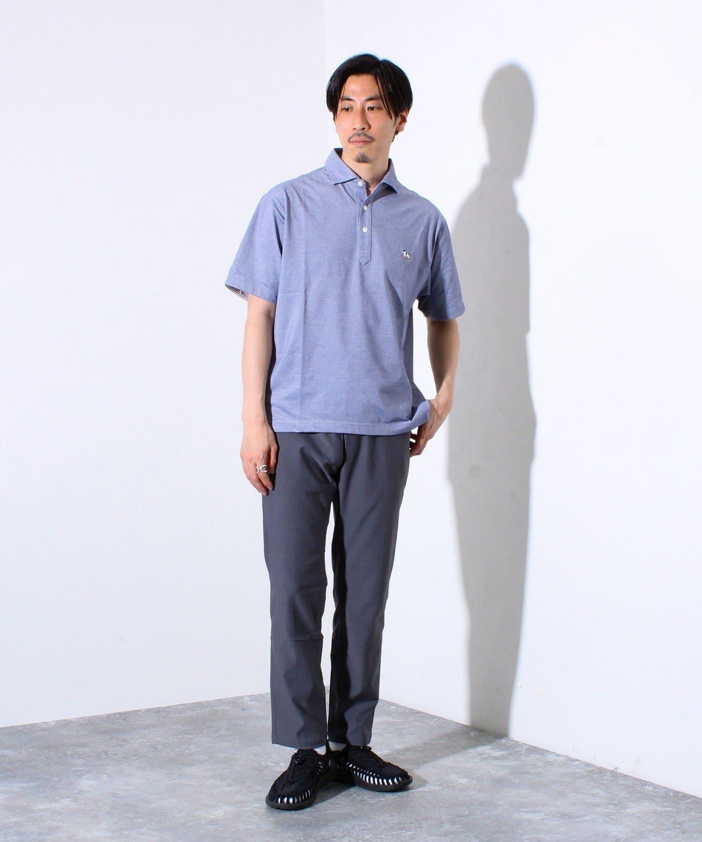 【GLOSTER/格洛斯特】法國鬥牛犬刺繡 爸爸款Polo衫