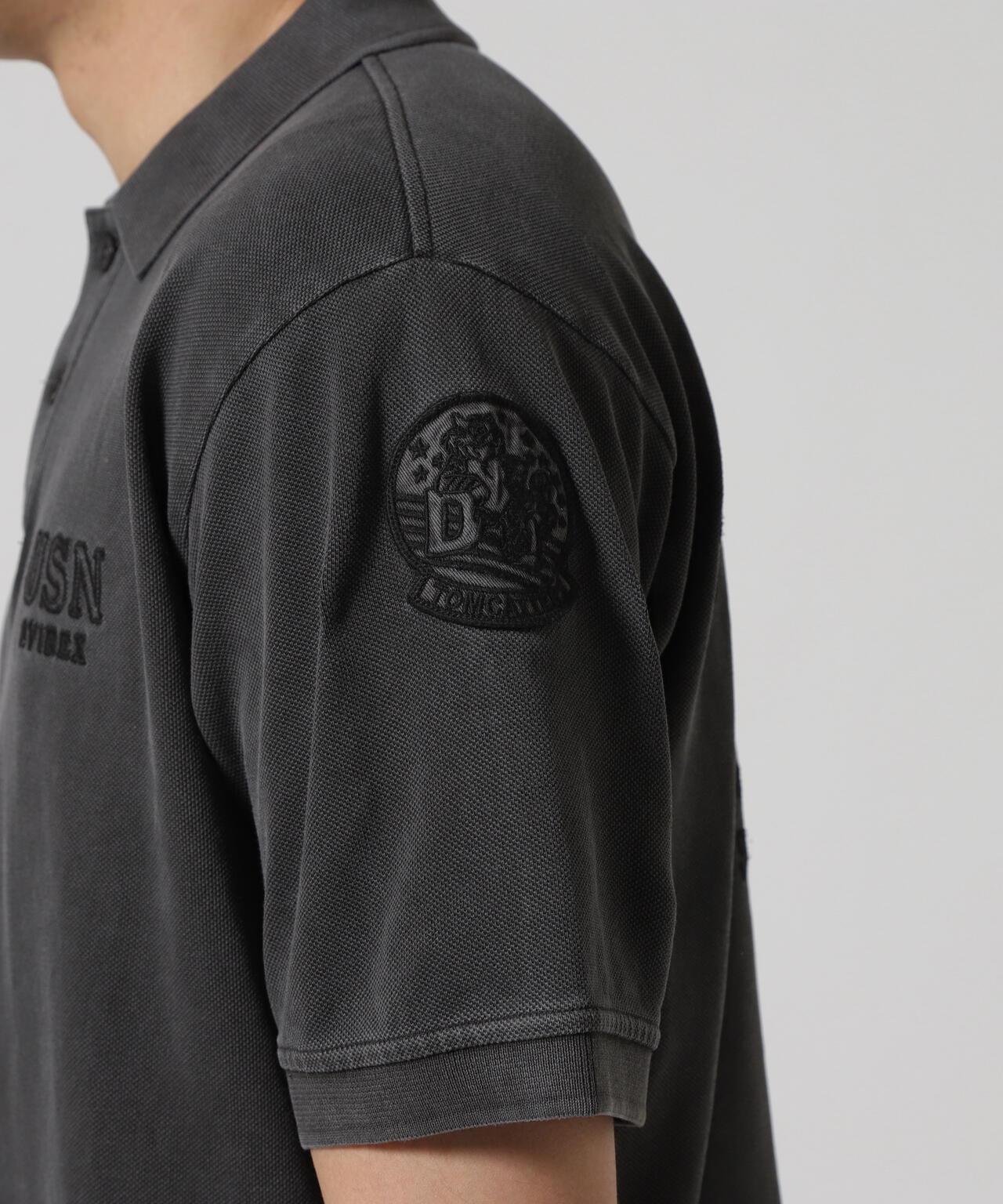 淡化洗水末次巡航刺繡Polo衫