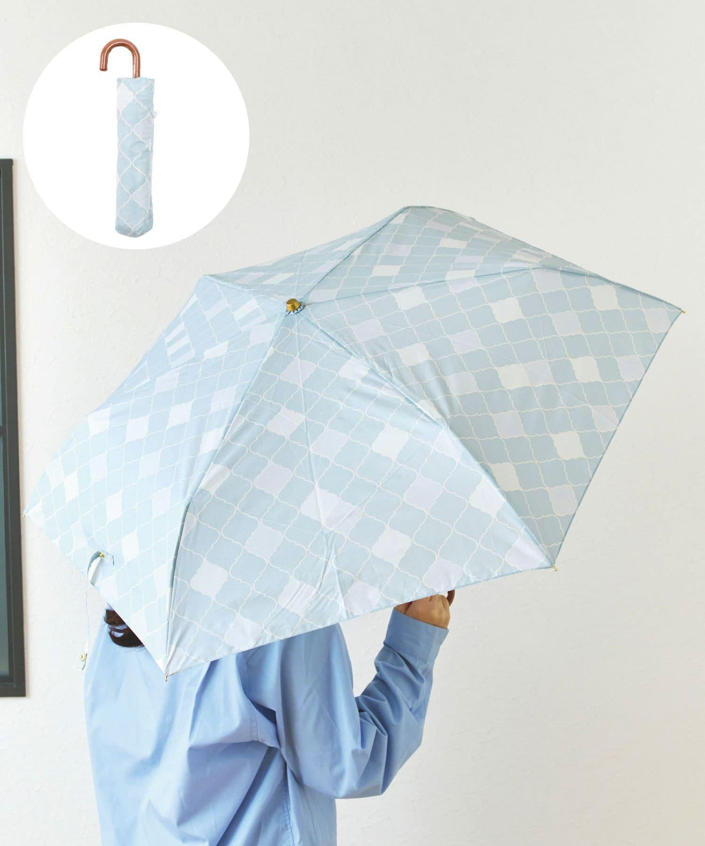 雨晴兼用雨傘折モロッカン