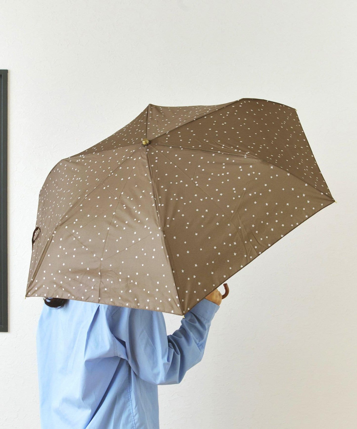雨晴兼用雨傘折ドットスター