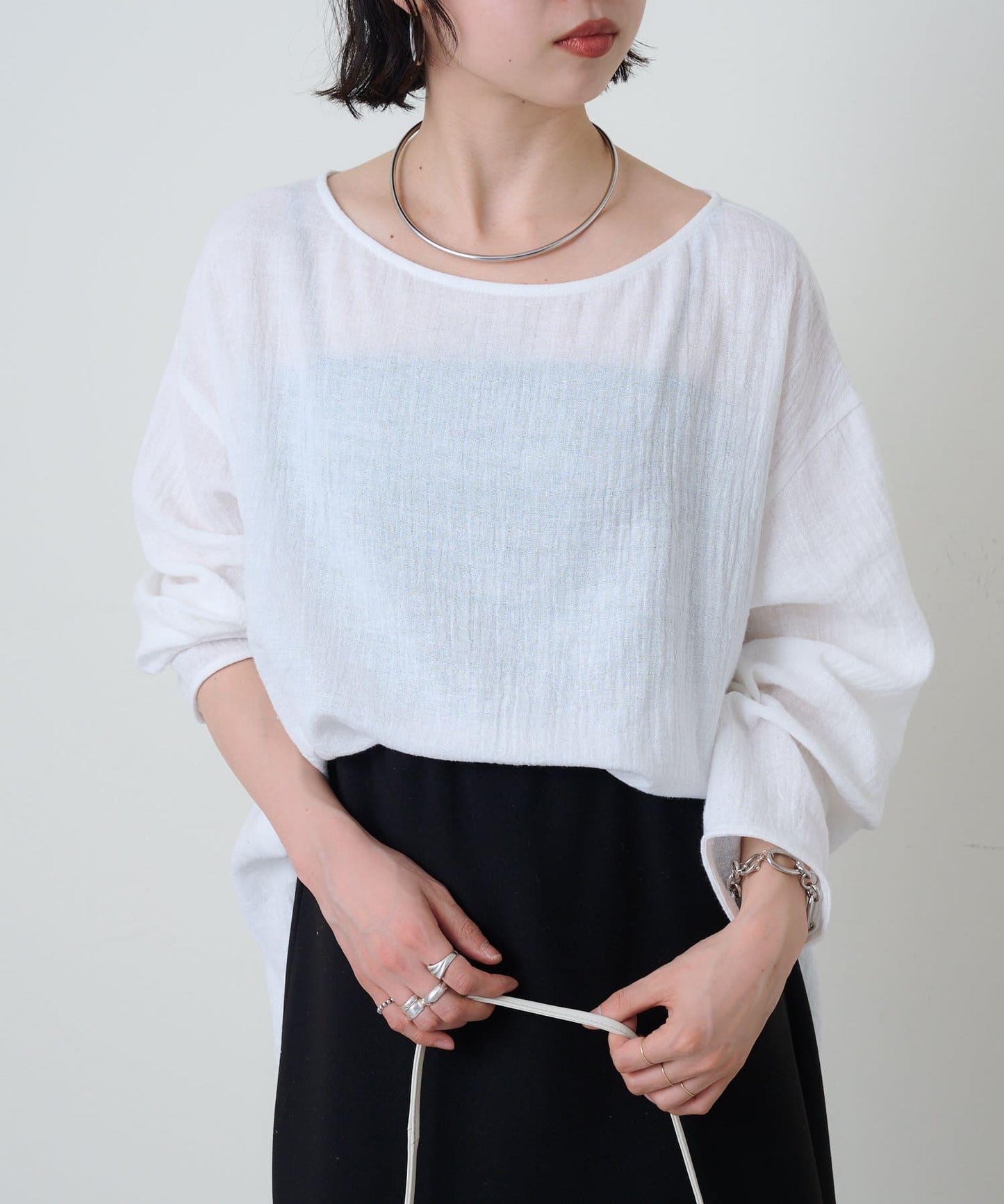 亞麻催化T恤衫
