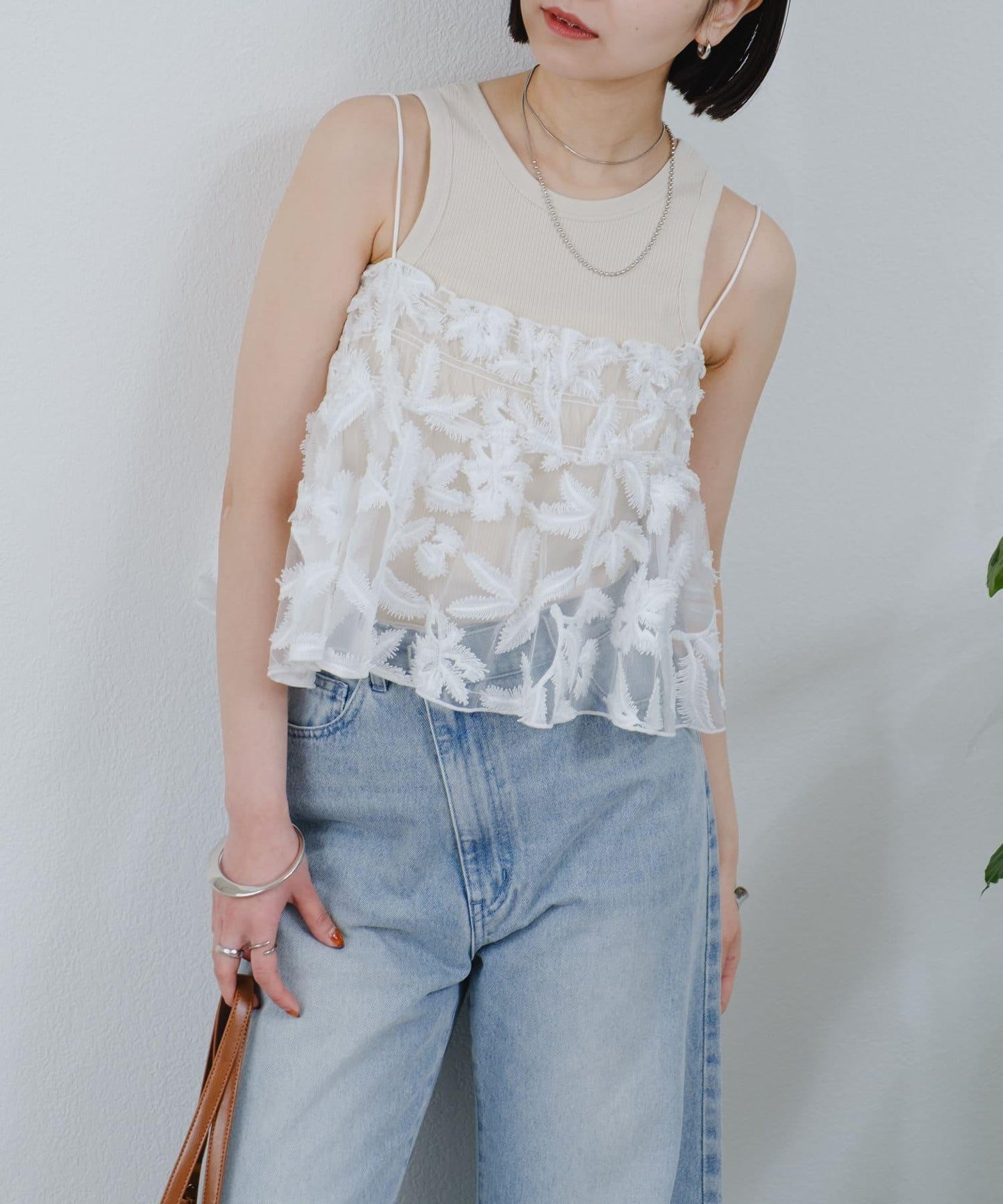 透明蕾絲背心