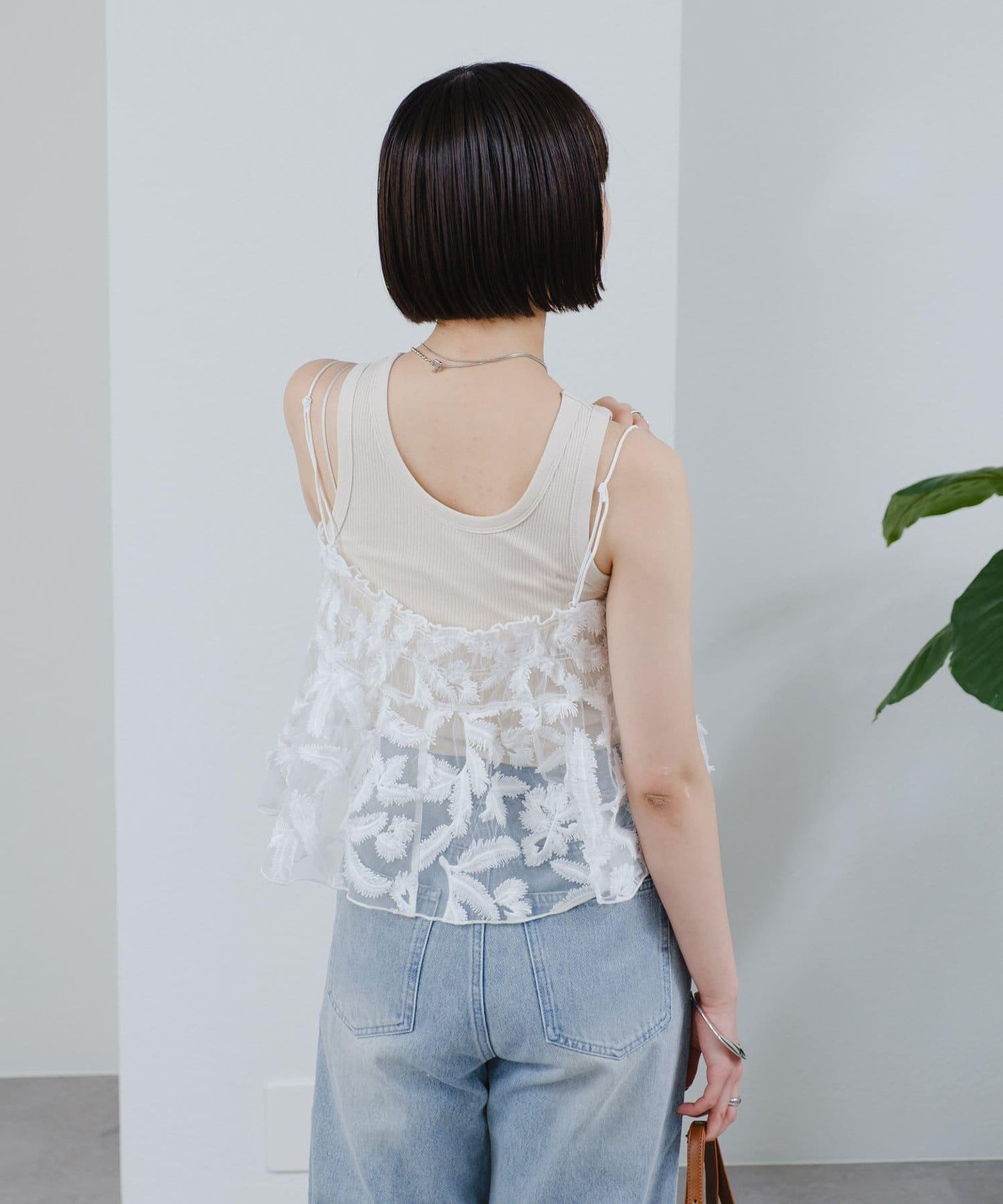 透明蕾絲背心
