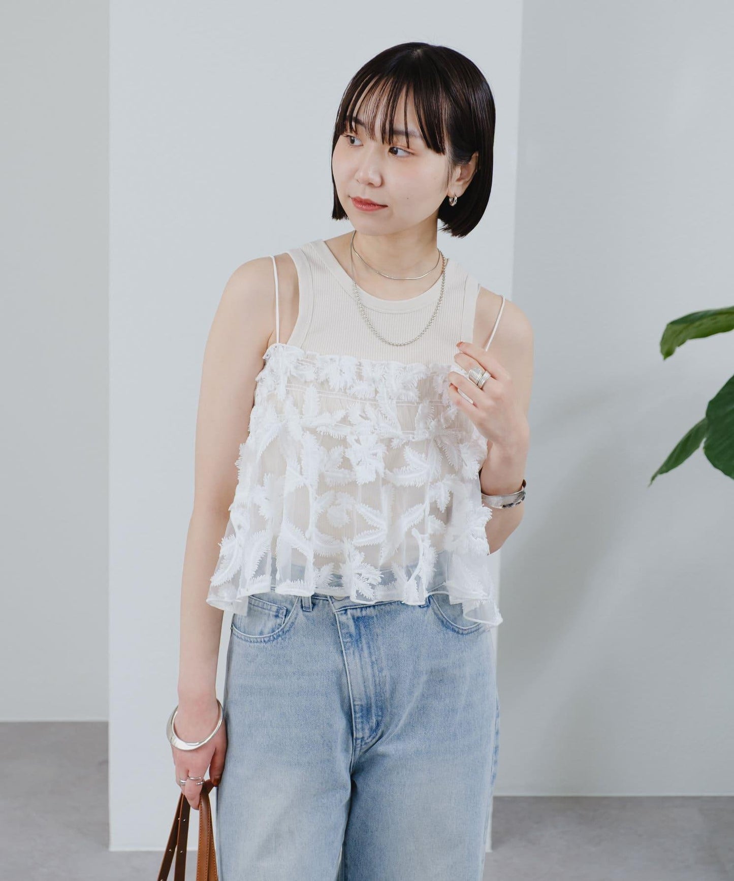 透明蕾絲背心