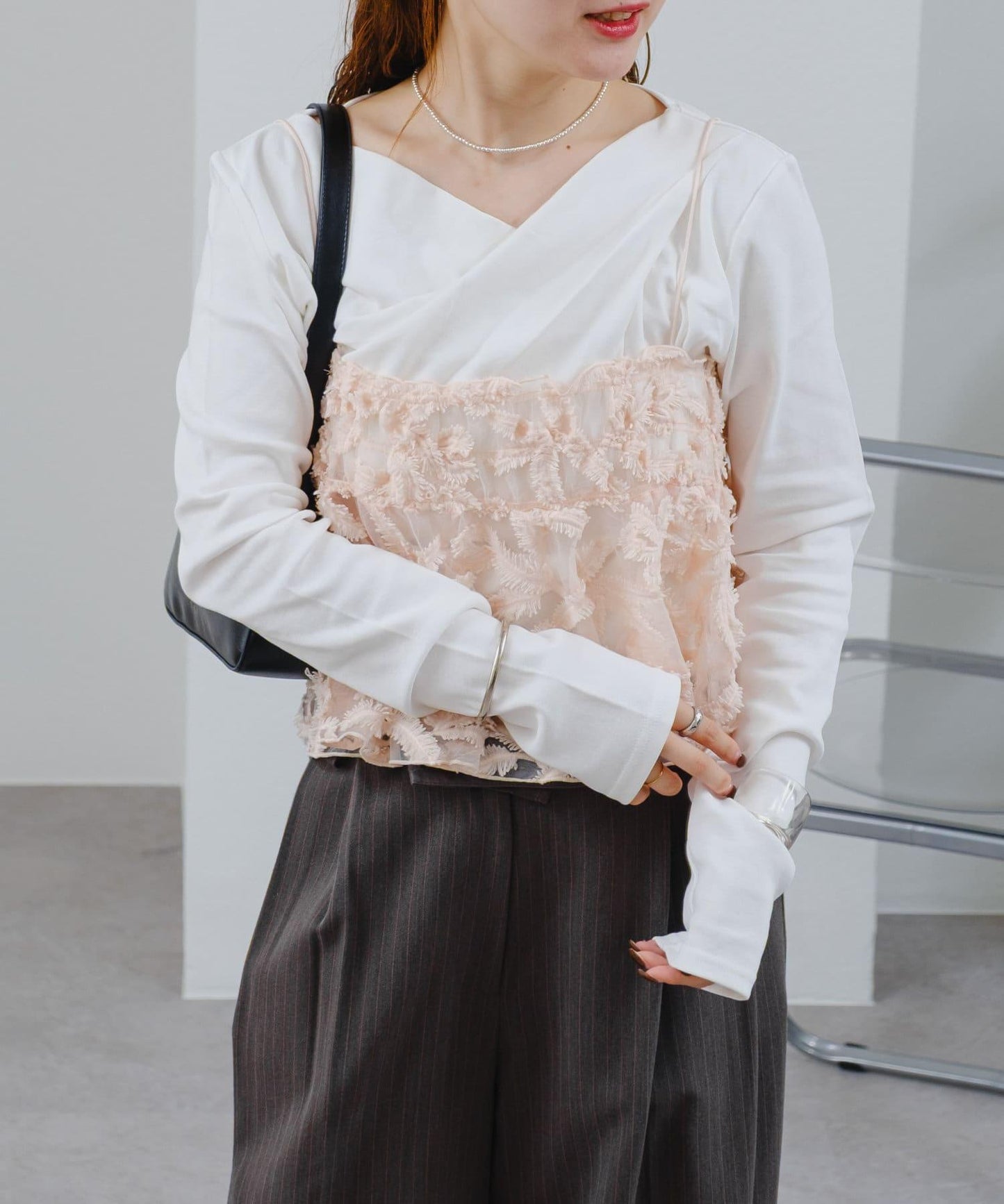 透明蕾絲背心