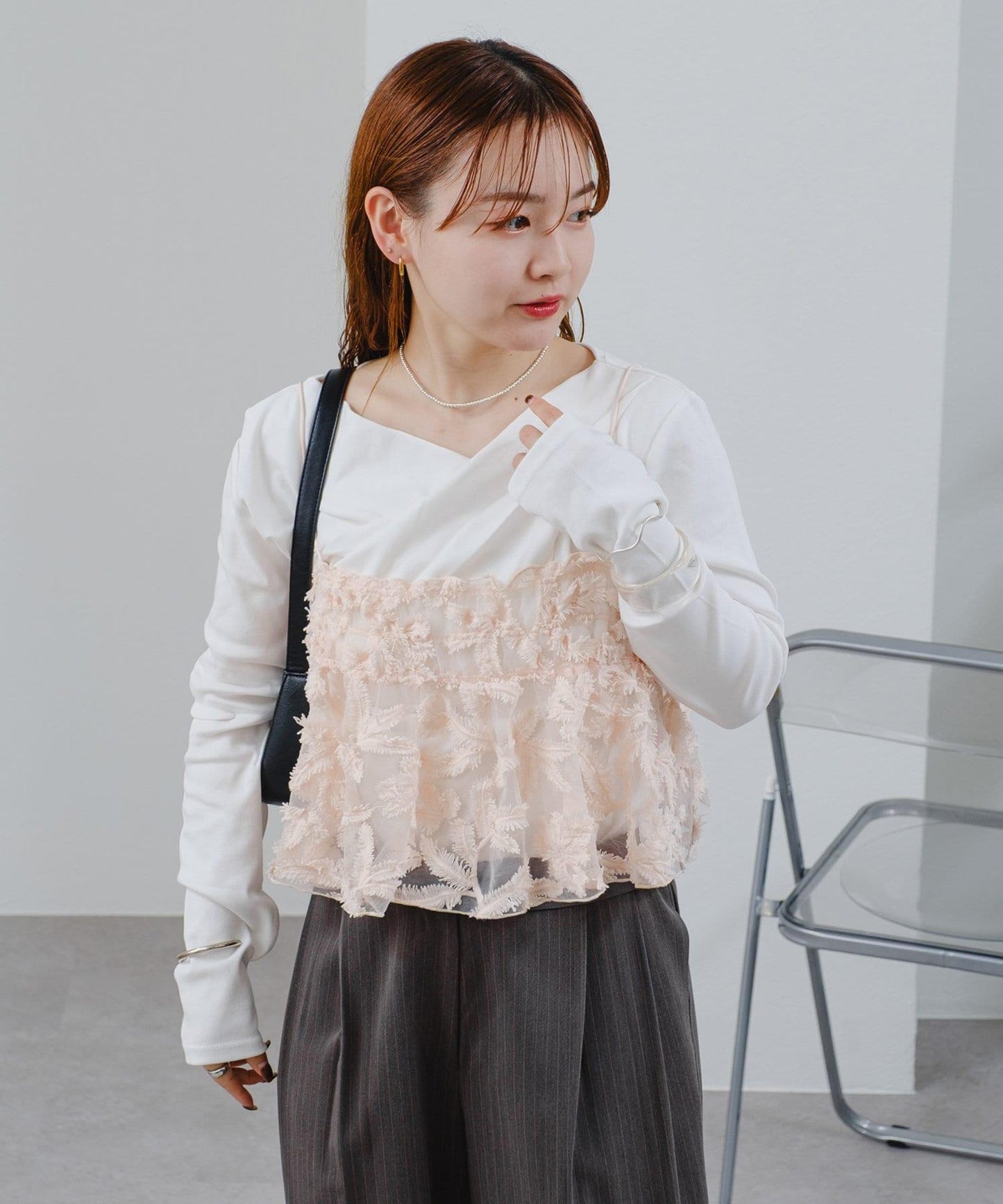 透明蕾絲背心