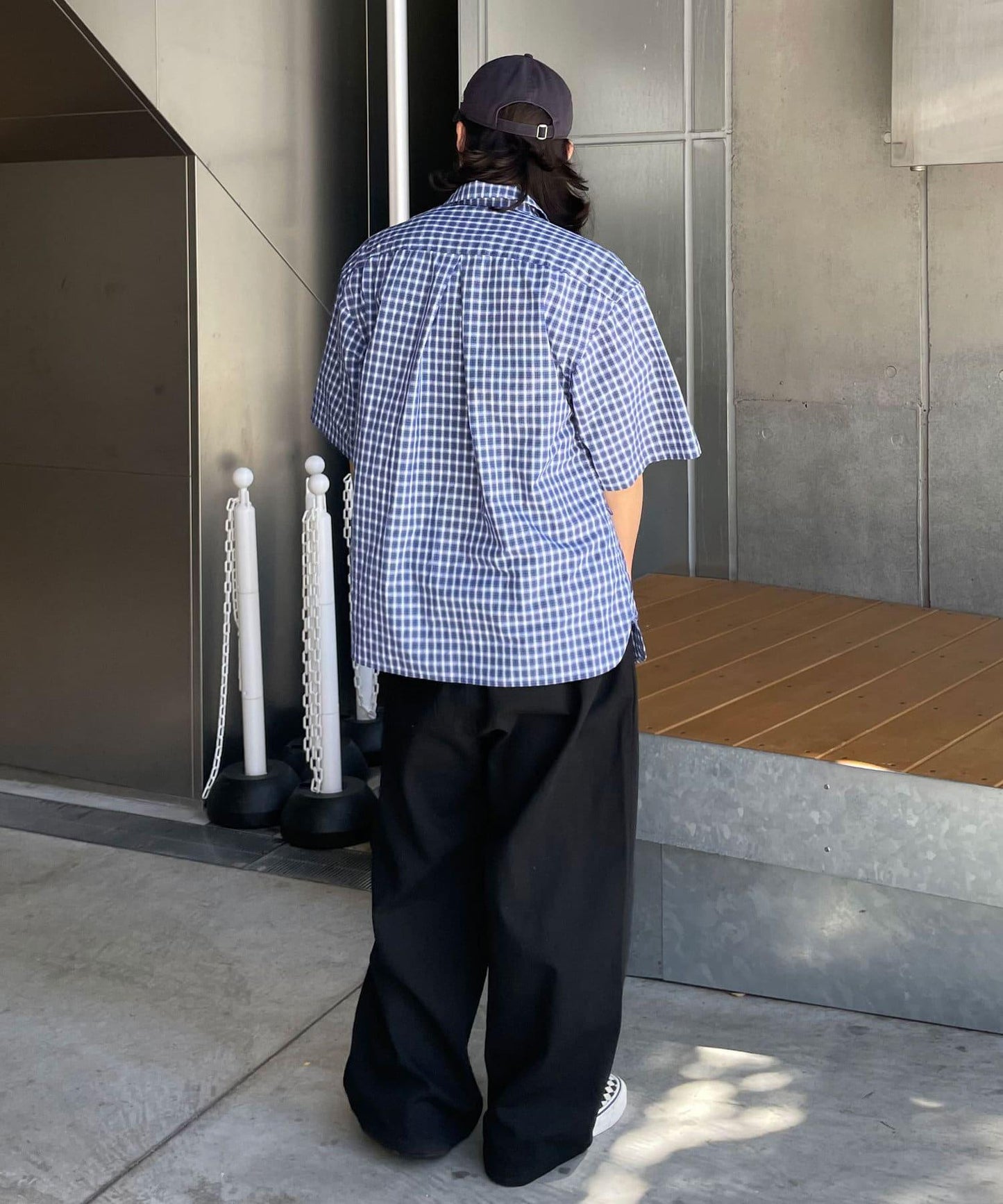 大口袋短袖襯衫