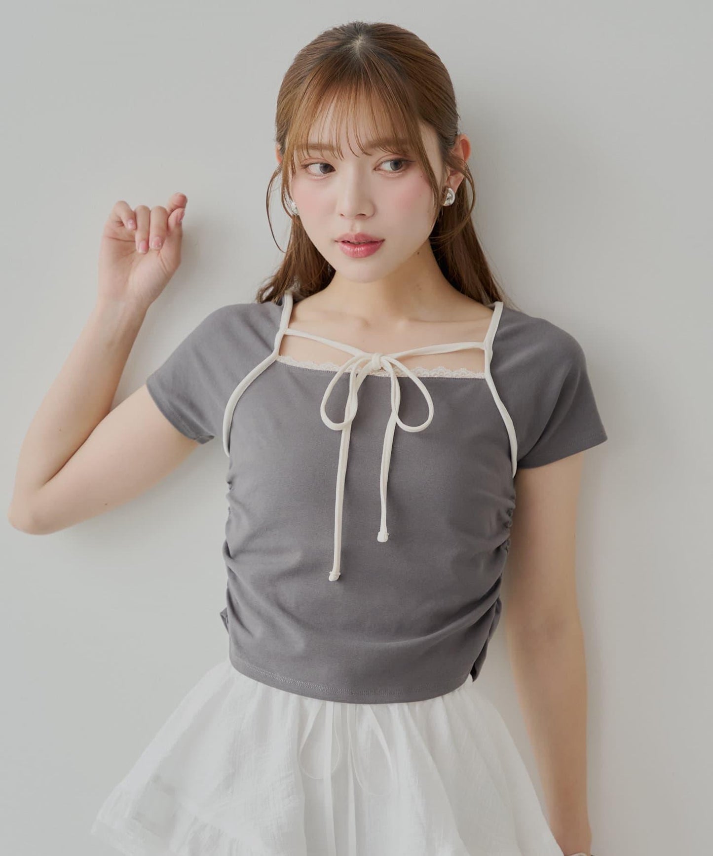 層疊設計法式T-shirt