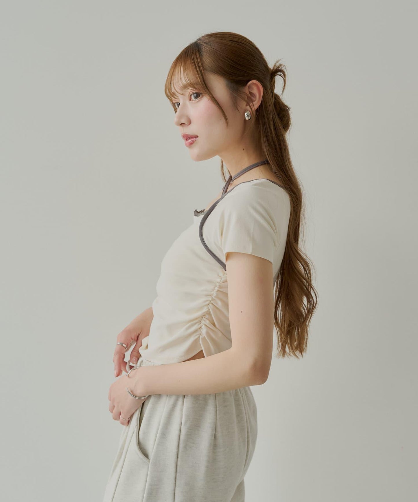 層疊設計法式T-shirt