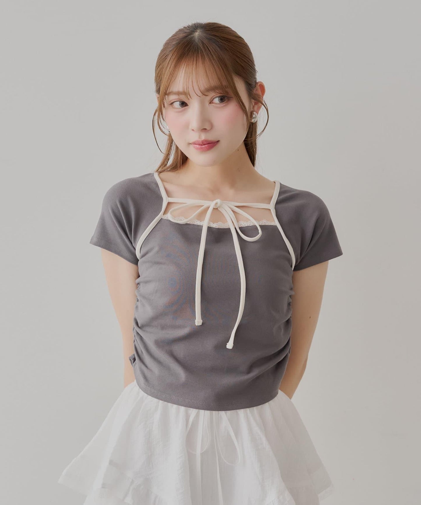層疊設計法式T-shirt